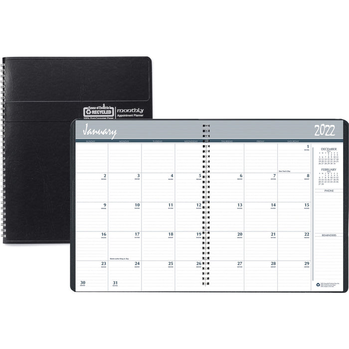 House of Doolittle Embossed Cover 14-month Monthly Planner - HOD262602