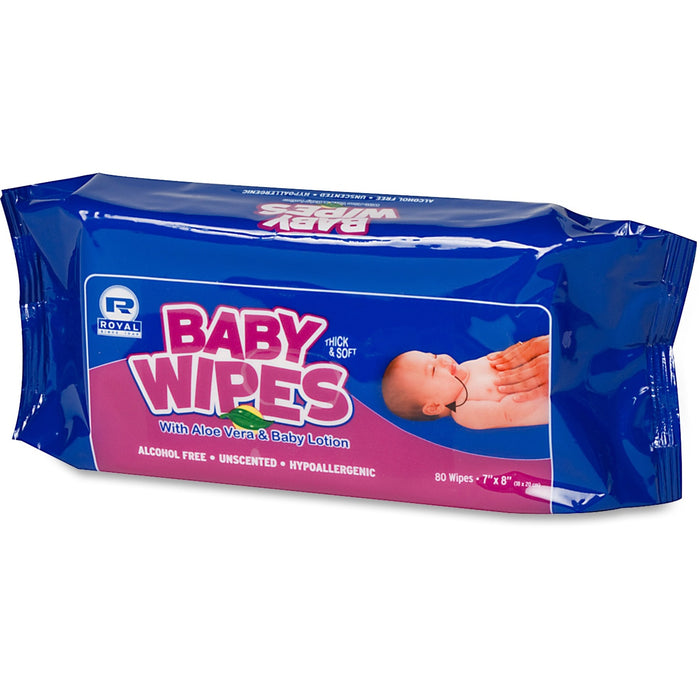 Royal Paper Products Baby Wipes Refill Pack - RPPRPBWUR80