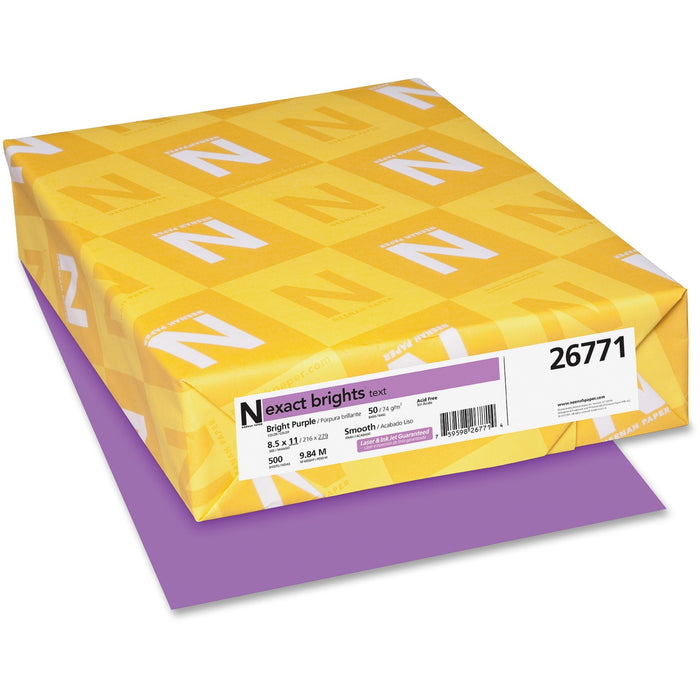 Exact Brights&reg; Smooth Colored Paper - Purple - WAU26771