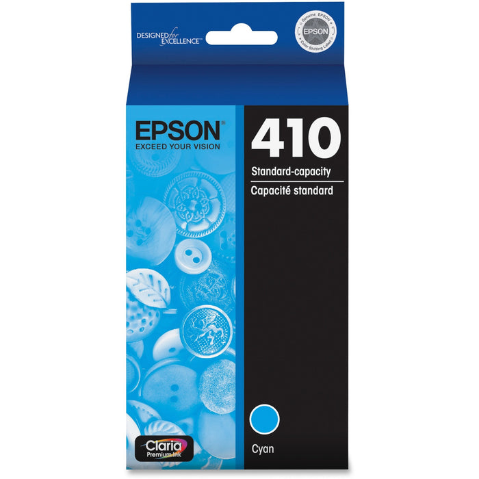 Epson Claria 410 Original Inkjet Ink Cartridge - Cyan - 1 Each - EPST410220S