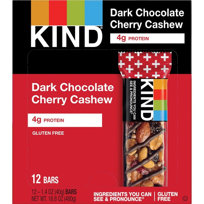 KIND Dark Chocolate Cherry Cashew Nut Bars - KND17250