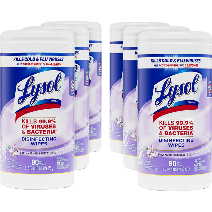 Lysol Early Morning Breeze Disinfecting Wipes - RAC89347CT