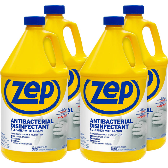 Zep Antibacterial Disinfectant and Cleaner - ZPEZUBAC128CT