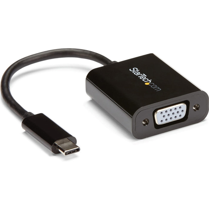 StarTech.com USB-C to VGA Adapter - Thunderbolt 3 Compatible - USB C Adapter - USB Type C to VGA Dongle Converter - STCCDP2VGA