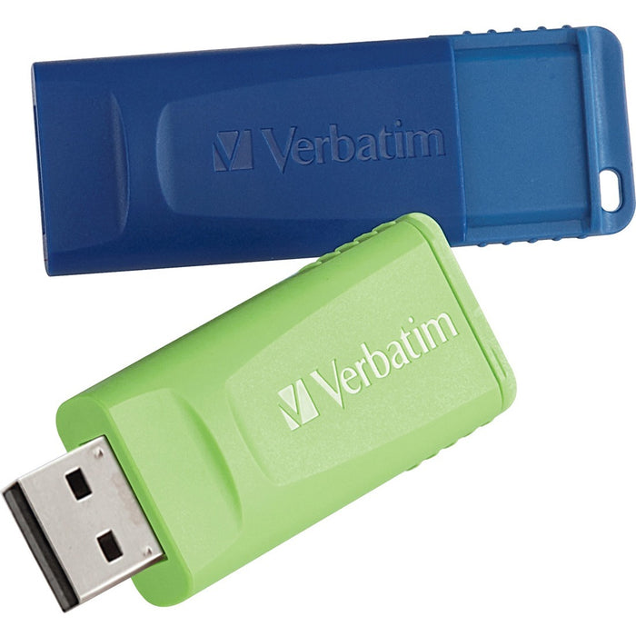 32GB Store 'n' Go USB Flash Drive - 2pk - Blue, Green - VER99124