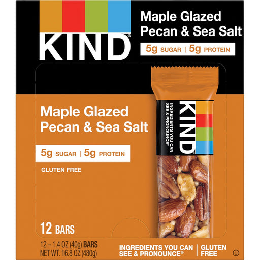 KIND Maple Glazed Pecan & Sea Salt Nut Bars - KND17930 KIND Snacks