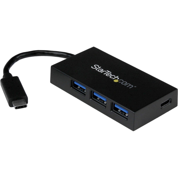 StarTech.com USB C Hub - 4 Port USB-C to USB-A (3x) and USB-C (1x) - Bus Powered USB Hub - USB Type C Hub - Port Expander - STCHB30C3A1CFB