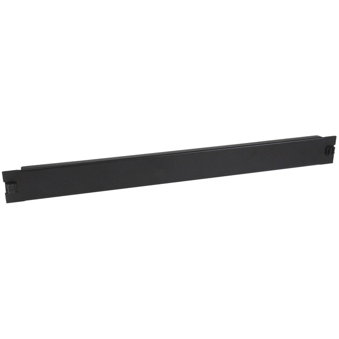 StarTech.com Blanking Panel - 1U - 19in - Tool-less - Steel - Black - TAA Compliant - Blank Rack Panel - Filler Panel - STCRKPNLTL1U