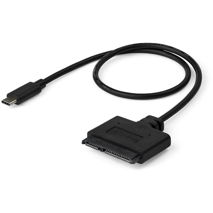 StarTech.com USB C To SATA Adapter - for 2.5" SATA Drives - UASP - External Hard Drive Cable - USB Type C to SATA Adapter - STCUSB31CSAT3CB