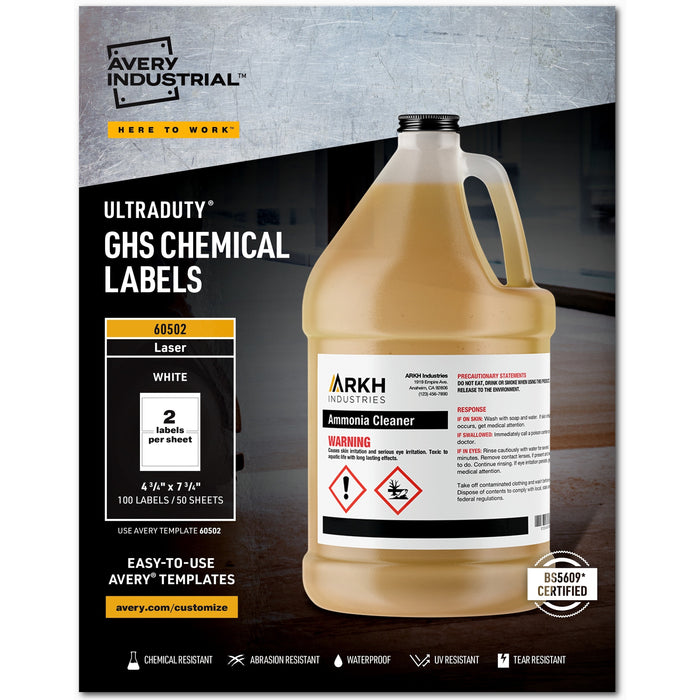 Avery&reg; UltraDuty Warning Label - AVE60502