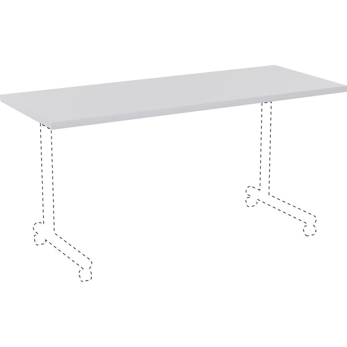 Lorell Rectangular Invent Tabletop - Light Gray - LLR62567