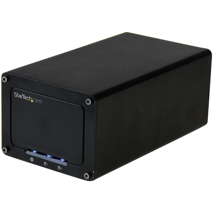 StarTech.com USB 3.1 (10Gbps) External Enclosure for Dual 2.5" SATA Drives - RAID - UASP - Compatible with USB 3.0 and 2.0 Systems - STCS252BU313R