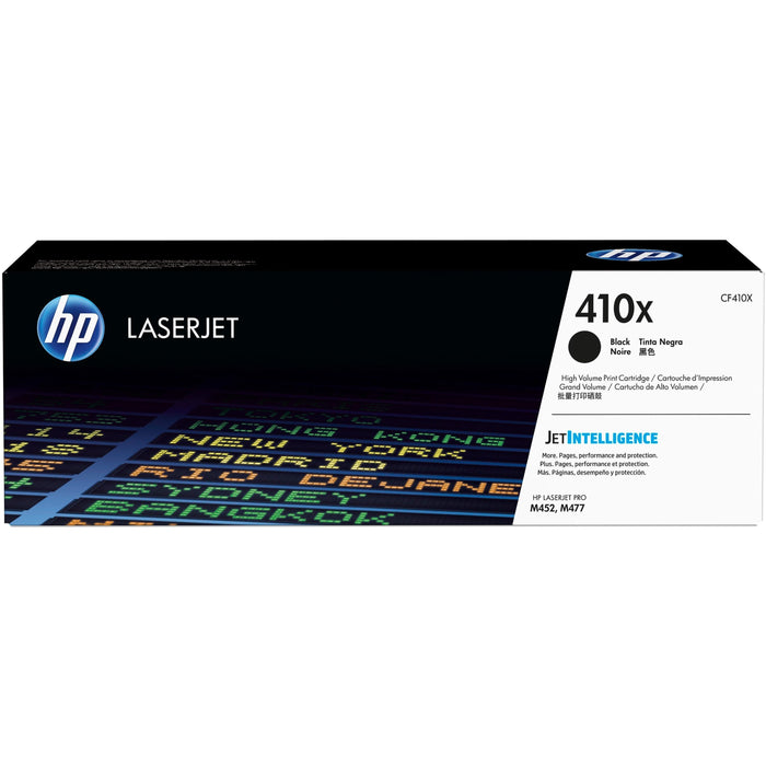 HP 410X Original High Yield Laser Toner Cartridge - Black Pack - HEWCF410X