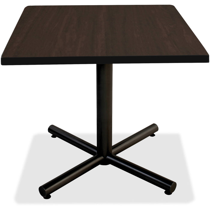 Lorell Hospitality Espresso Laminate Square Tabletop - LLR62588