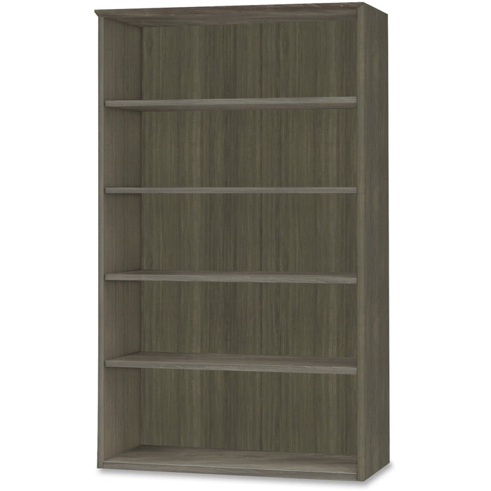 Mayline Medina Series Gray Laminate. 5-Shelf Bookcase - MLNMVB5LGS