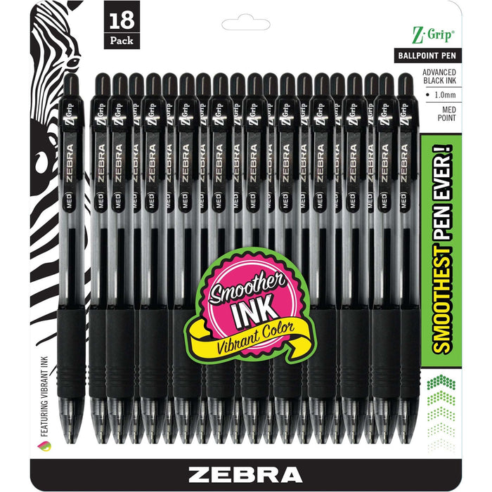 Zebra Z-Grip Retractable Ballpoint Pens - ZEB22218