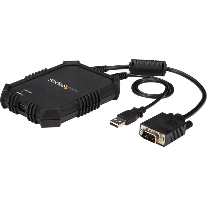StarTech.com Laptop to Server KVM Console - Rugged USB Crash Cart Adapter with File Transfer and Video Capture - STCNOTECONS02X