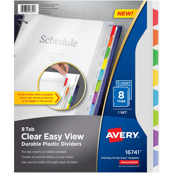 Avery&reg; Easy View Plastic Dividers - AVE16741