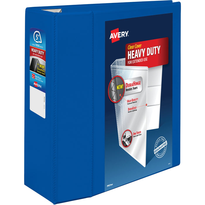Avery&reg; Heavy-Duty View Pacific Blue 5" Binder (79817) - AVE79817