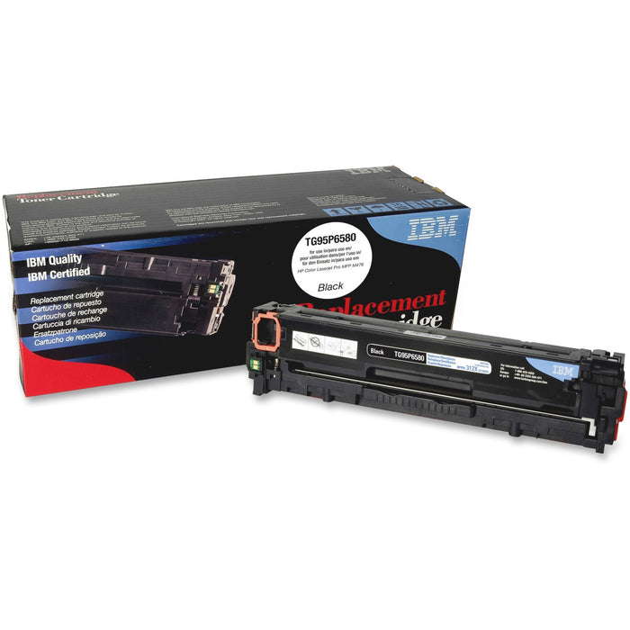 IBM Remanufactured High Yield Laser Toner Cartridge - Alternative for HP 312X (CF380X) - Black - 1 Each - IBMTG95P6580