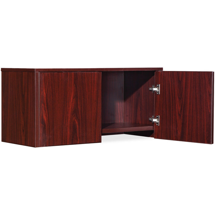 Lorell Essential Series Mahogany Wall Mount Hutch - LLR59506