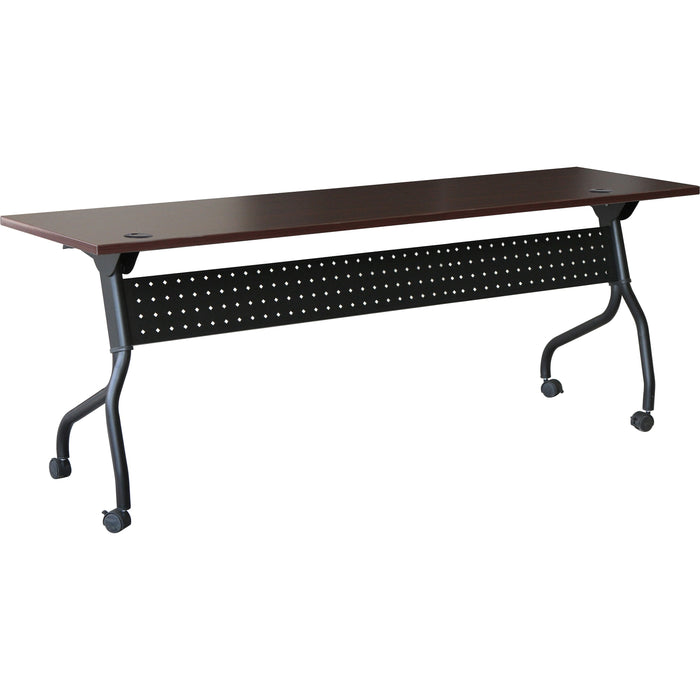 Lorell Mahogany Flip Top Training Table - LLR59514