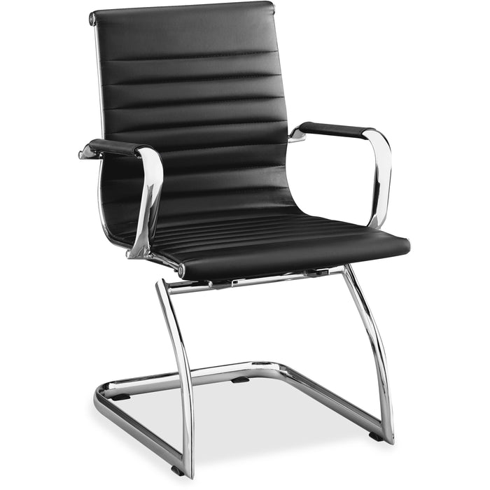 Lorell Modern Chair Mid-back Leather Guest Chairs - LLR59539
