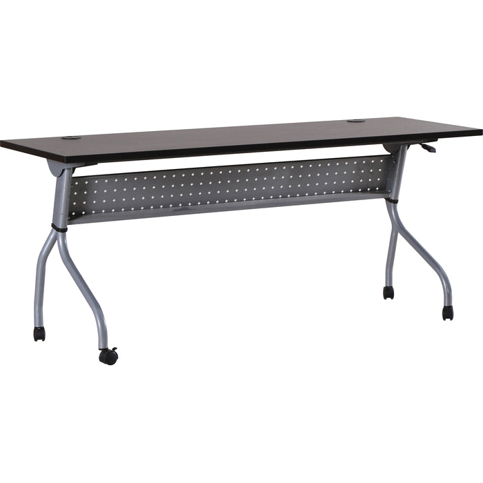 Lorell Espresso/Silver Training Table - LLR60731