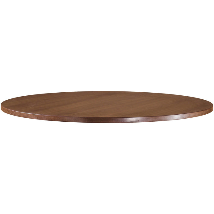 Lorell Essentials Series Walnut Laminate Round Table - LLR69989