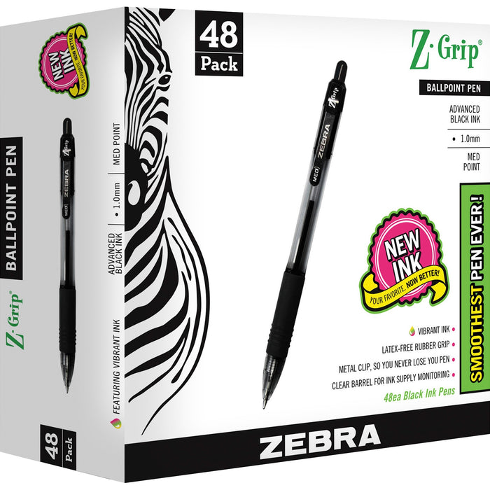 Zebra Z-Grip Retractable Ballpoint Pens - ZEB22148