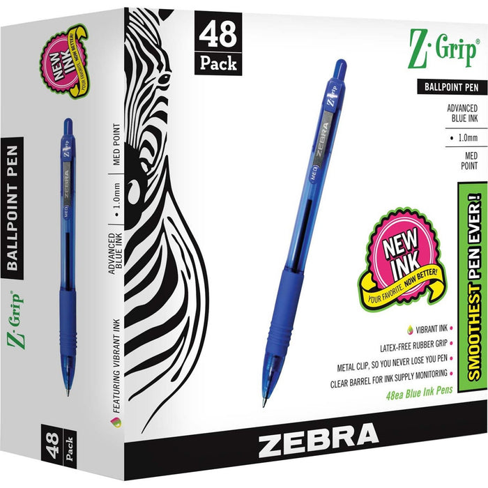 Zebra Z-Grip Retractable Ballpoint Pens - ZEB22248