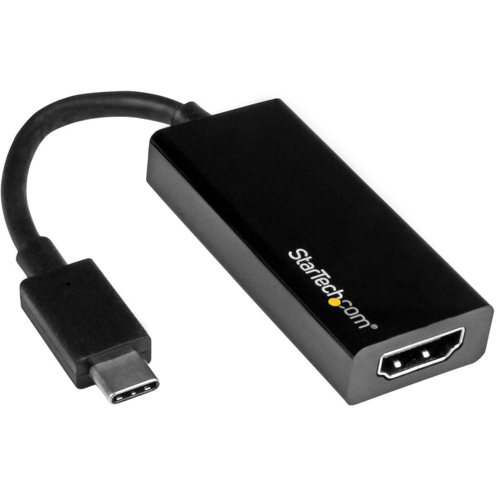 StarTech.com - USB-C to HDMI Adapter - 4K 30Hz - Black - USB Type-C to HDMI Adapter - USB 3.1 - Thunderbolt 3 Compatible - STCCDP2HD
