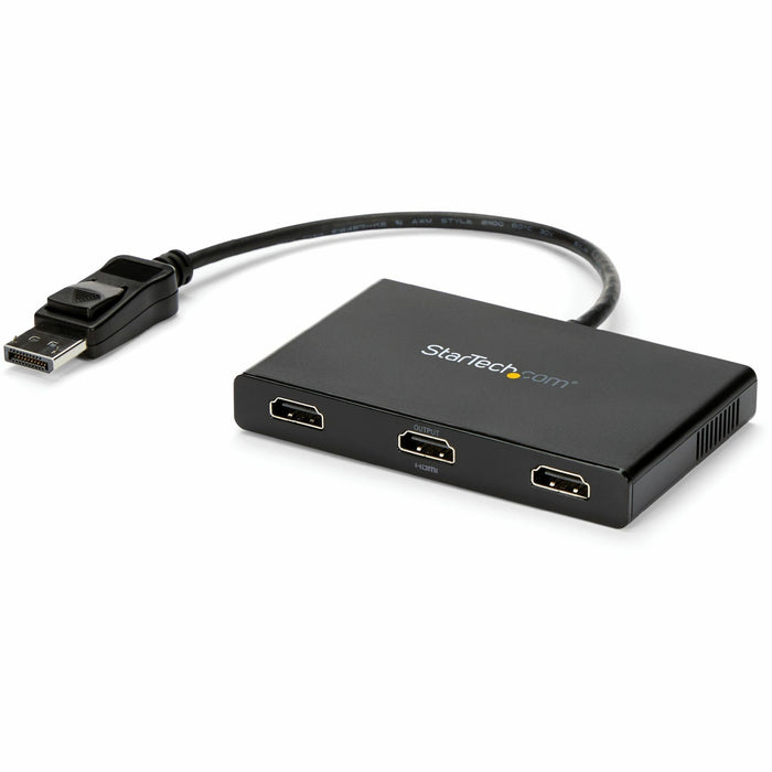 StarTech.com 3-Port Multi Monitor Adapter, DisplayPort to 3x HDMI MST Hub, Triple 1080p, Video Splitter for Extended Desktop Mode, Windows - STCMSTDP123HD