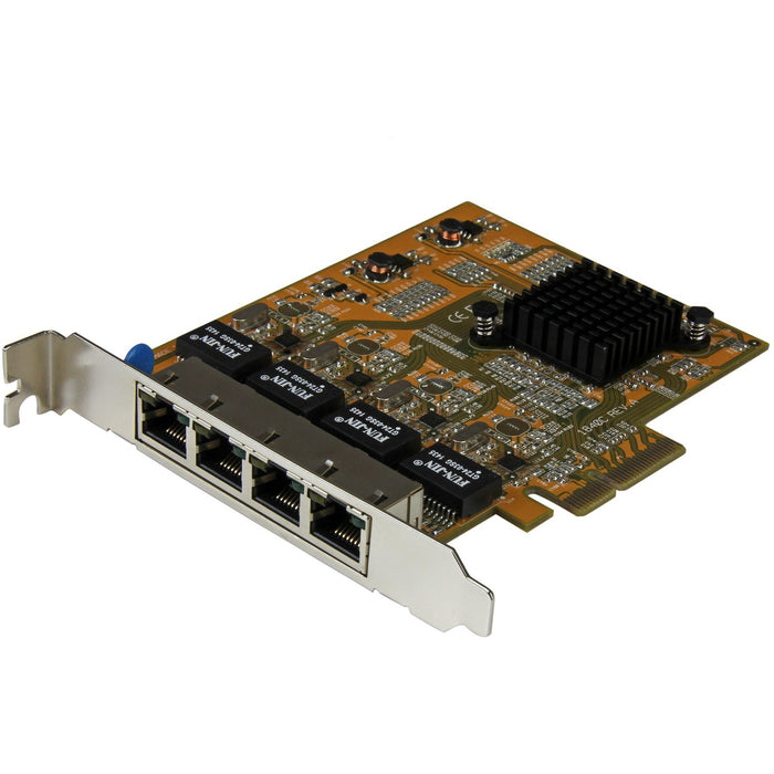 StarTech.com 4-Port PCI Express Gigabit Network Adapter Card - Quad-Port PCIe Gigabit NIC - STCST1000SPEX43