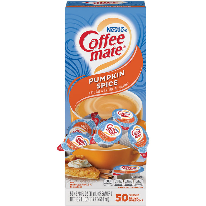 Coffee mate Pumpkin Spice Flavor Liquid Creamer Singles - NES75520