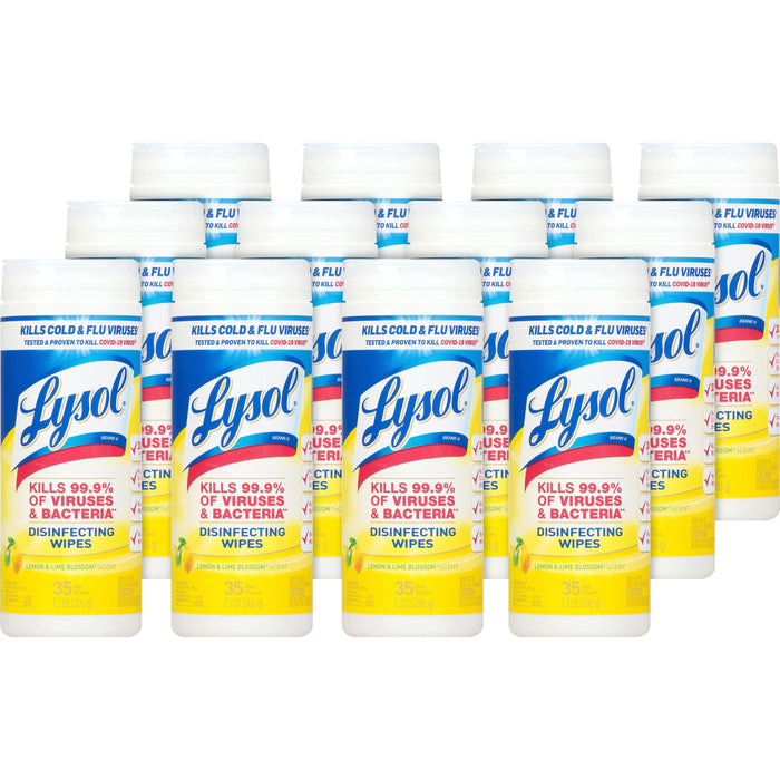 Lysol Lemon/Lime Disinfect Wipes - RAC81145CT