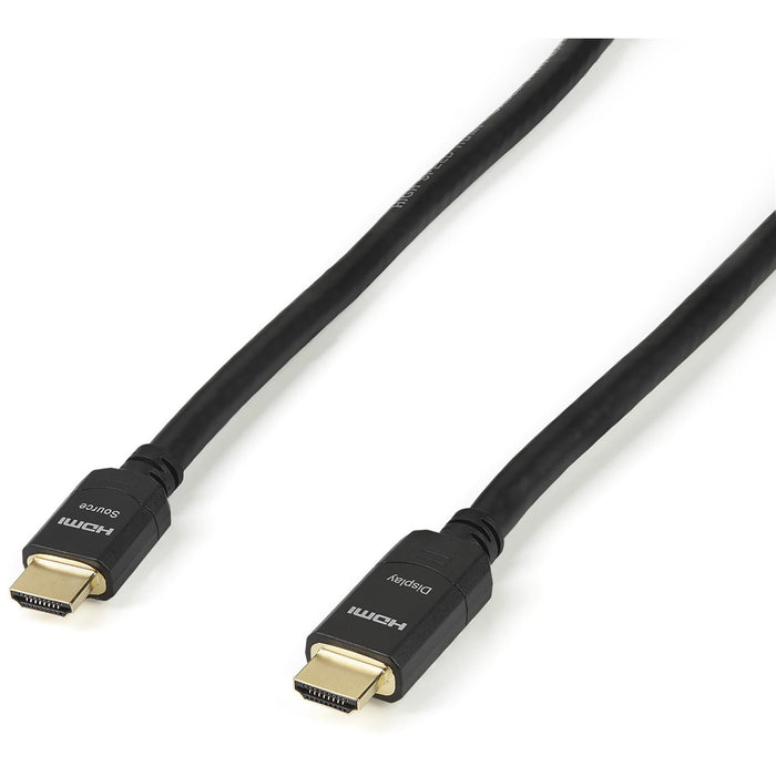 StarTech.com 98ft (30m) Active HDMI Cable, 4K 30Hz UHD High Speed HDMI 1.4 Cable with Ethernet, CL2 Rated HDMI Cord for In-Wall Install - STCHDMM30MA