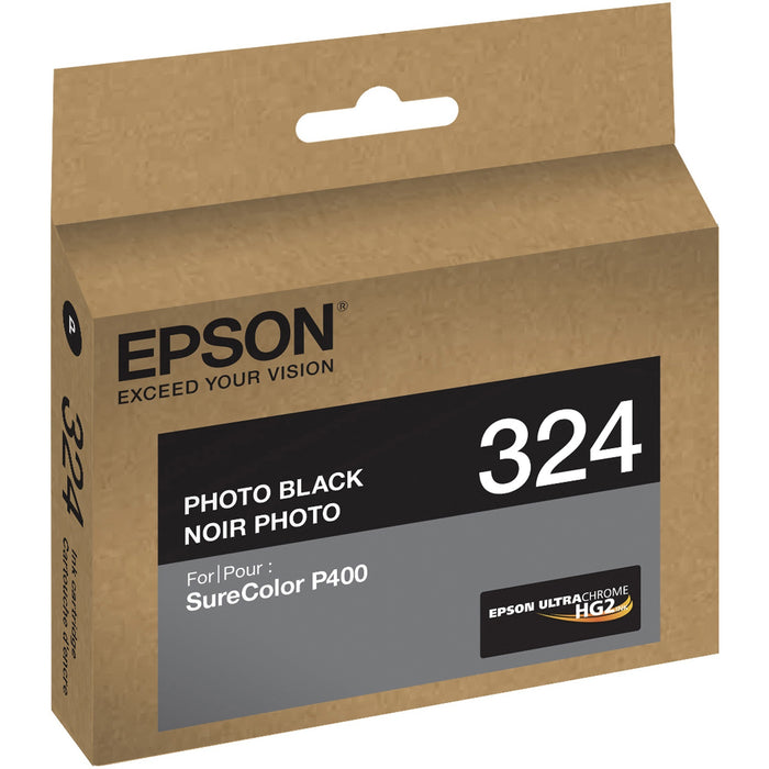 Epson UltraChrome 324 Original Inkjet Ink Cartridge - Photo Black - 1 Each - EPST324120