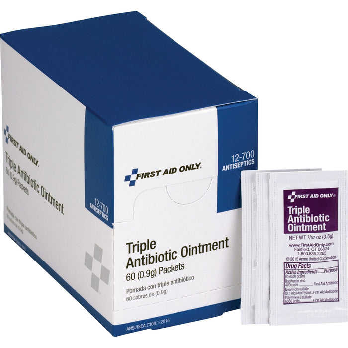 First Aid Only Triple Antibiotic Ointment Packets - FAO12700