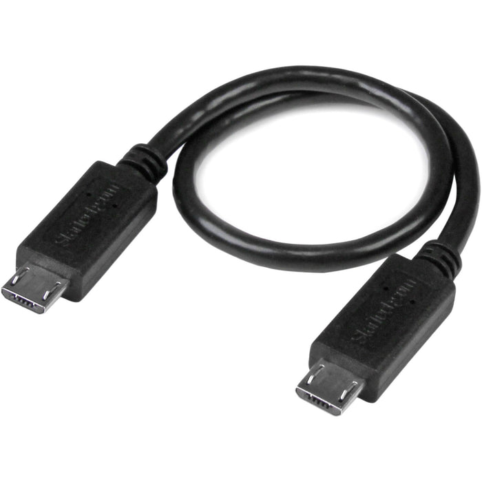 StarTech.com 8in USB OTG Cable - Micro USB to Micro USB - M/M - USB OTG Adapter - 8 inch - STCUUUSBOTG8IN