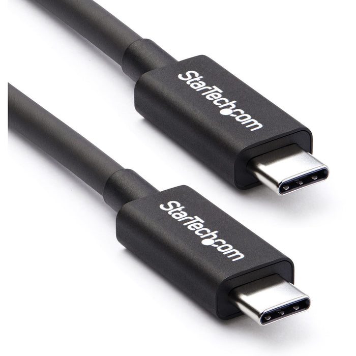 StarTech.com Thunderbolt 3 Cable - 6 ft / 2m - 4K 60Hz - 20Gbps - USB C to USB C Cable - Thunderbolt 3 USB Type C Charger Cable - STCTBLT3MM2M