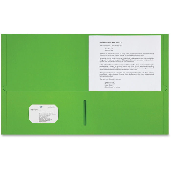 Sparco Letter Pocket Folder - SPR78552