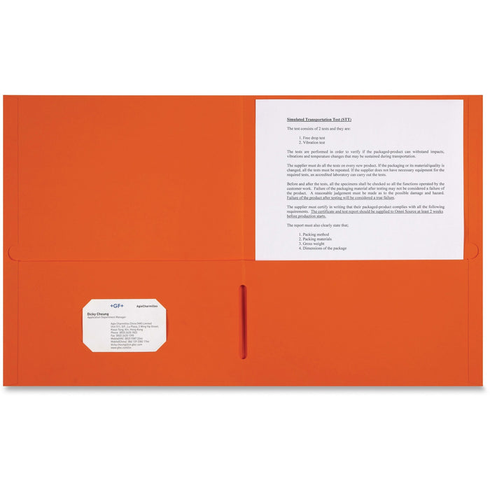 Sparco Letter Pocket Folder - SPR78551