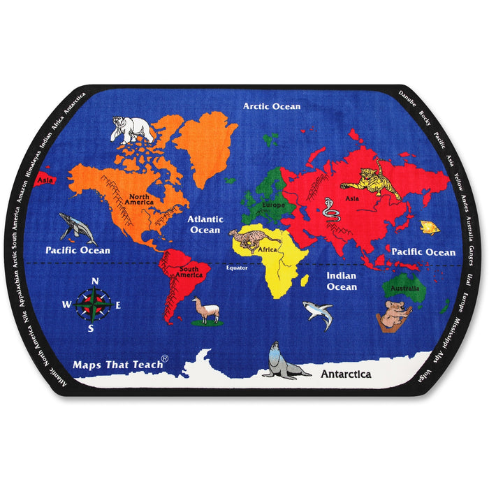 Flagship Carpets Maps That Teach Global Rug - FCIFE12258A