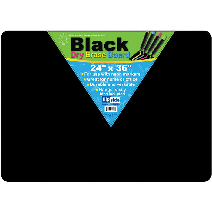 Flipside Black Dry Erase Board - FLP40088