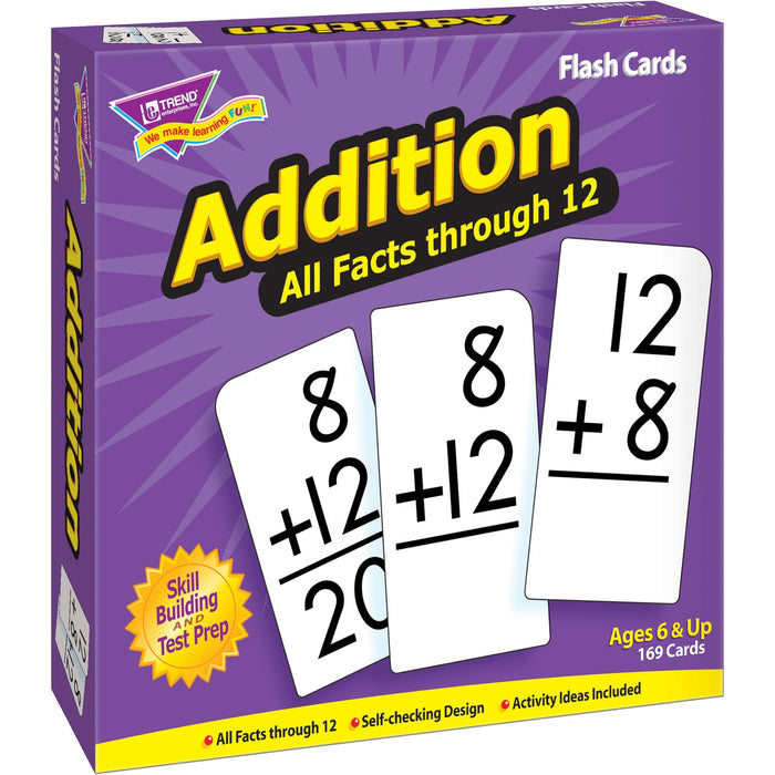 Trend Addition all facts through 12 Flash Cards - TEP53201