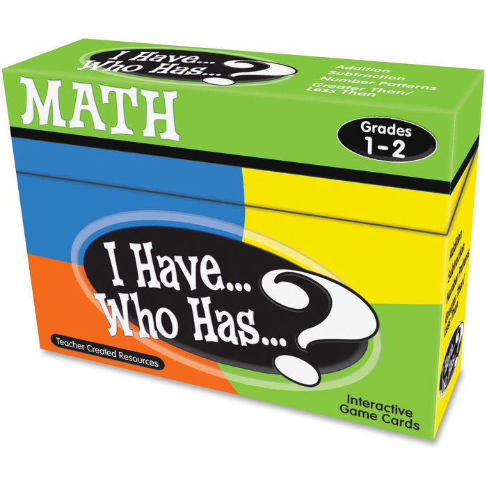Teacher Created Resources 1&2 I Have Who Has Math Game - TCR7817