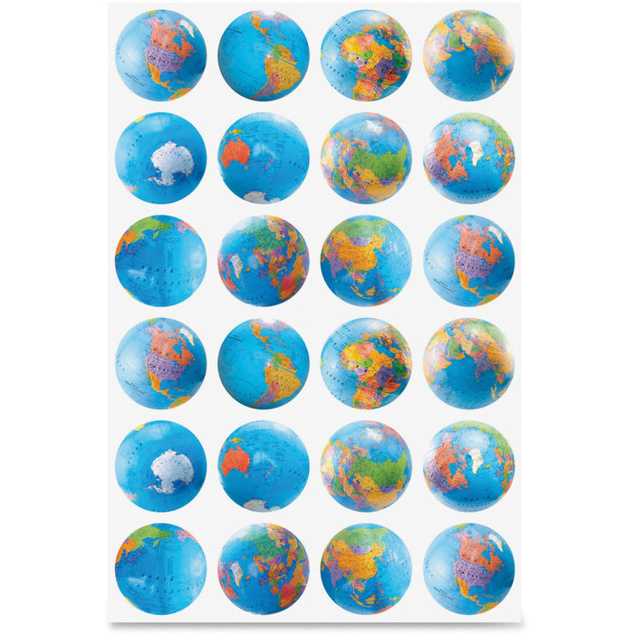 Hygloss Globes Stickers - HYX18751
