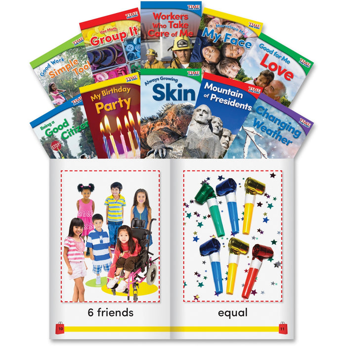 Shell Education Grade K Time for Kids Book Set 3 Printed Book - SHL24704