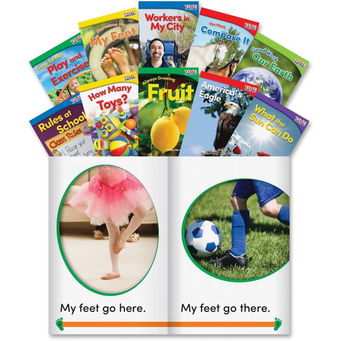 Shell Education Grade K Time for Kids Book Set 2 Printed Book - SHL24705
